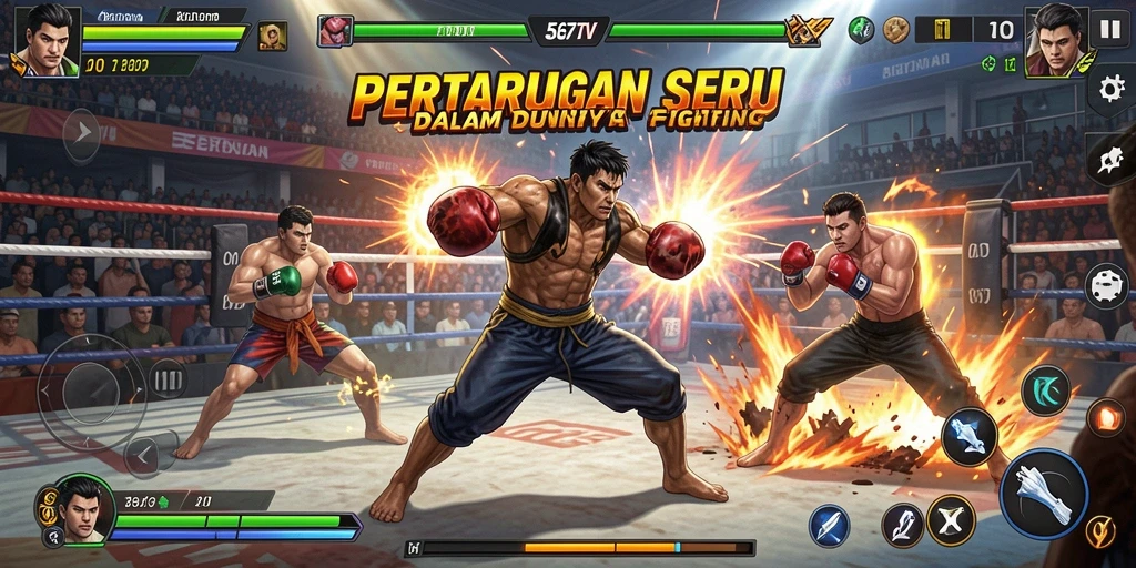 Gameplay menegangkan dalam pertarungan di 567TV.