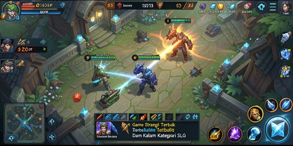 Screenshot gameplay 62VIP yang menunjukkan aksi pertempuran strategis.