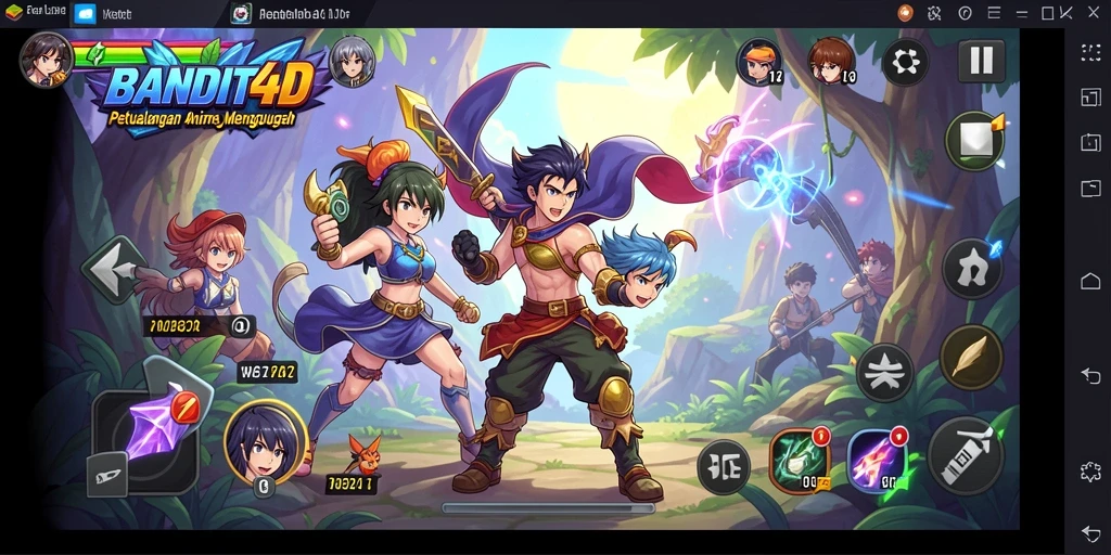 Tampilan permainan <strong>BANDIT4D</strong> yang penuh warna dan seru.