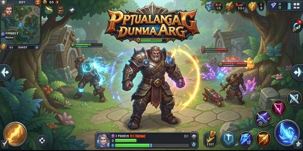 Screenshot gameplay <strong>PPRRYY</strong> menunjukkan aksi pertarungan yang mendebarkan dengan karakter yang menarik.