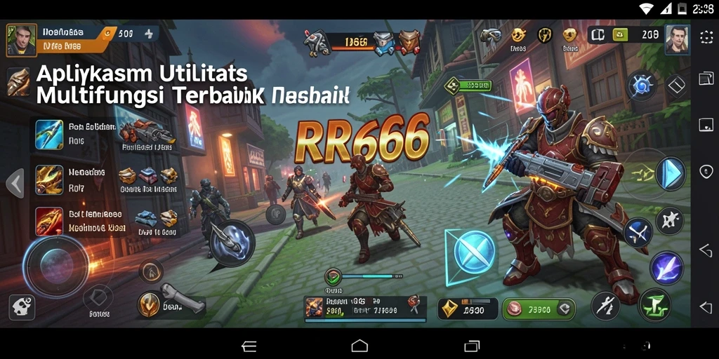 Tampilan antarmuka aplikasi RR666 yang mudah digunakan.