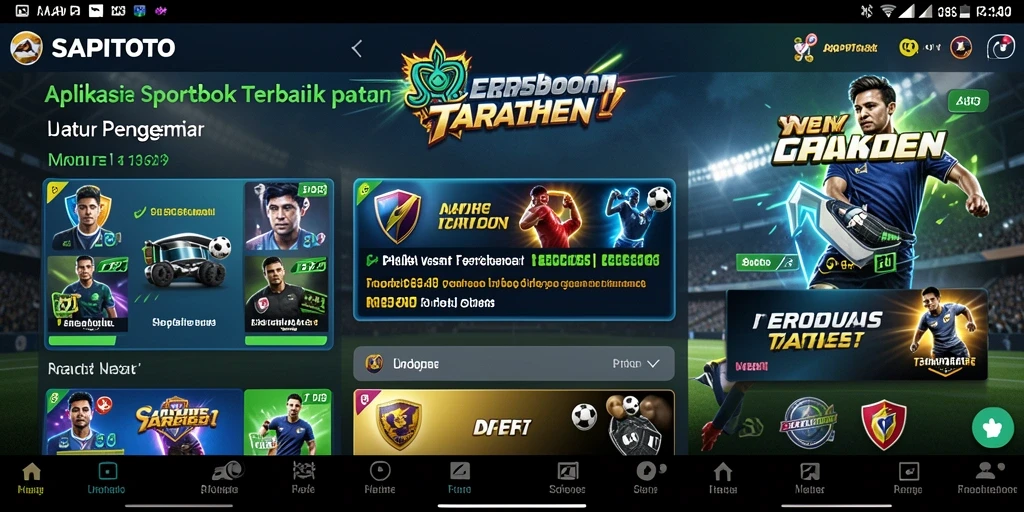 Screenshot gameplay menunjukkan antarmuka aplikasi SAPITOTO yang menarik.